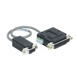 Cable serie RS-232 para Metrologic MK700 DB25 F - DB9 F con alimentación 0.20 m