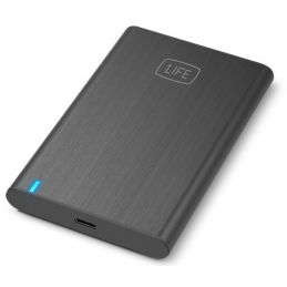 Caja externa 2.5" 1Life SSD/HDD SATA - USB-C 3.1 negro