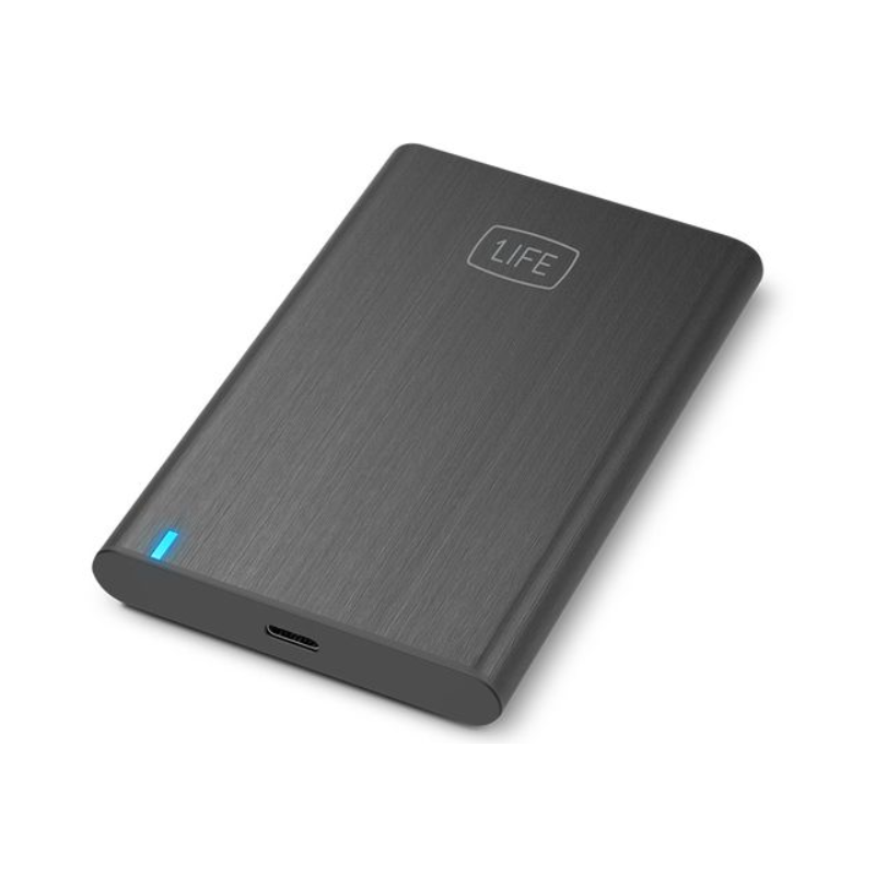 Caja externa 2.5" 1Life SSD/HDD SATA - USB-C 3.1 negro