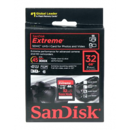 Tarjeta de memoria SanDisk Extreme SDXC UHS-1 Clase 10 hasta 45 Mb/s