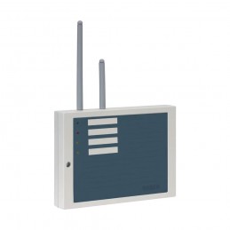 Transponder via radio conexion a lazo para centrales IQ8 y FlexES. Hasta 32 disp. via radio