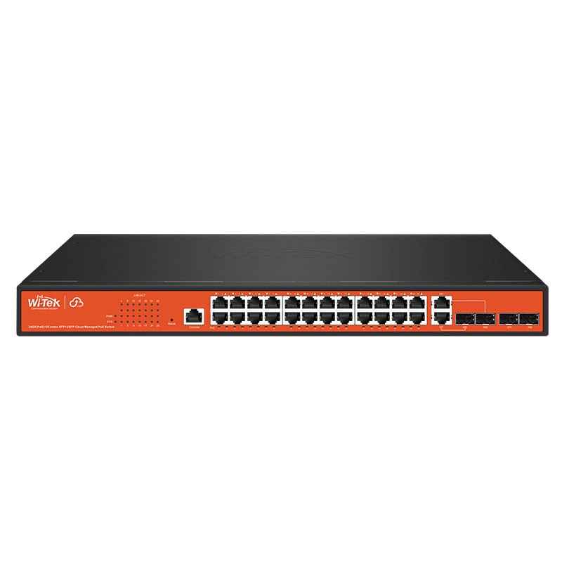 24GE+4Combo SFP Full Giga 802.3af/at PoE Switch with 24Port PoE