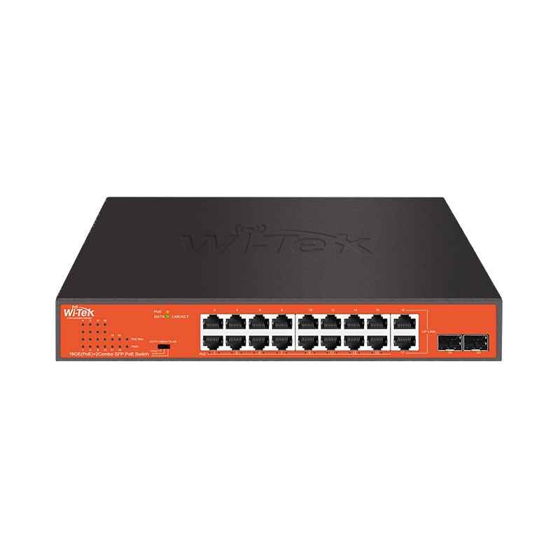 16GE+2Combo SFP PoE Switch with 16Port PoE