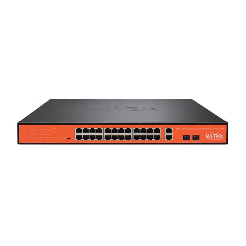 24FE+ 2Combo SFP 250M Long Range PoE Switch with 24Port PoE