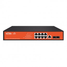 8GE+2SFP Full Giga 802.3af/at Cloud L2 Managed PoE Switch with 8Port PoE