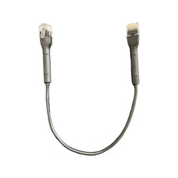 UTP patch cord, Cat6 UTP, 32AWG, 0.3m, black, OD: 3,2mm